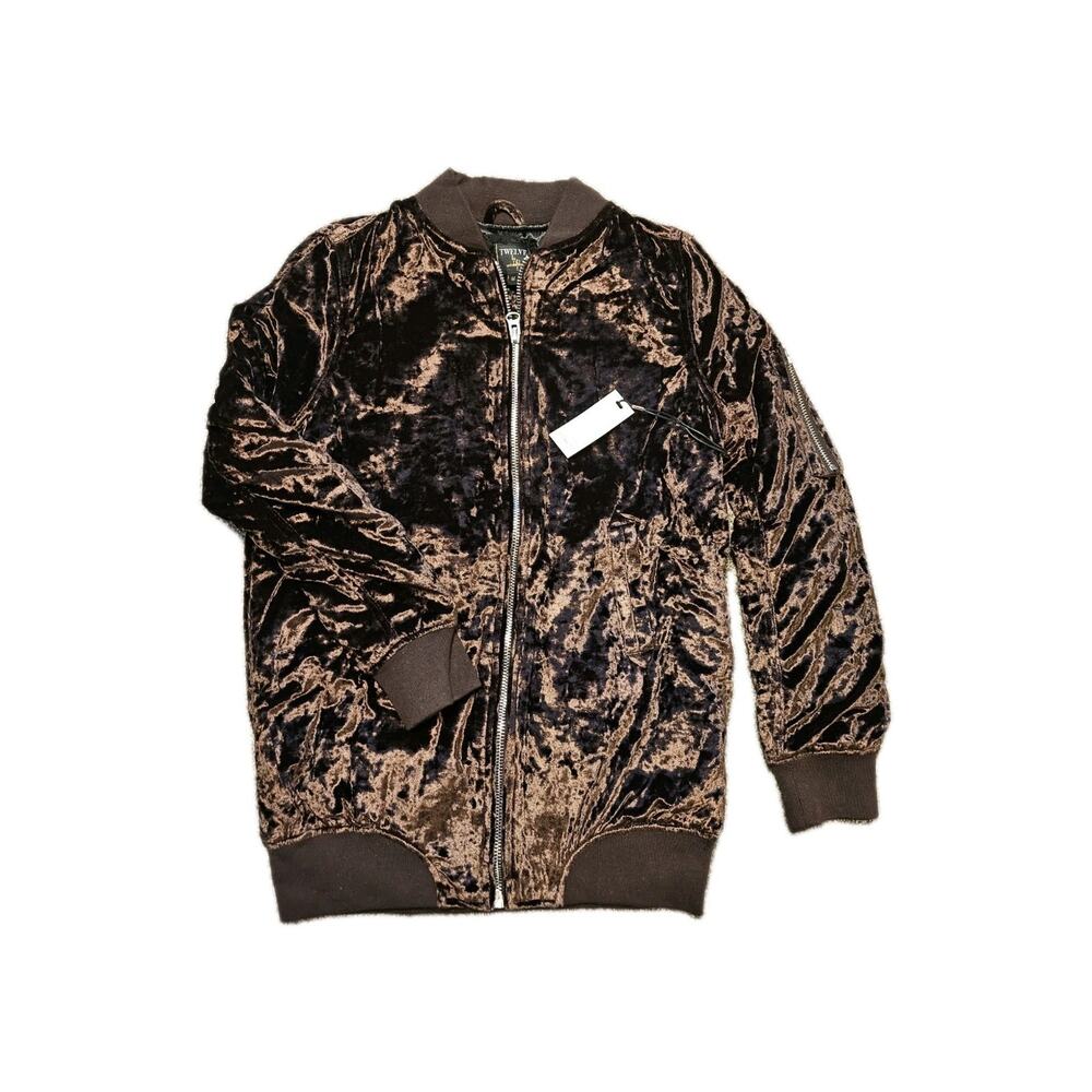 Twelve by Twelve Velvet Bomber Jacket - New W Tags Quiet Luxury Quality Boutique